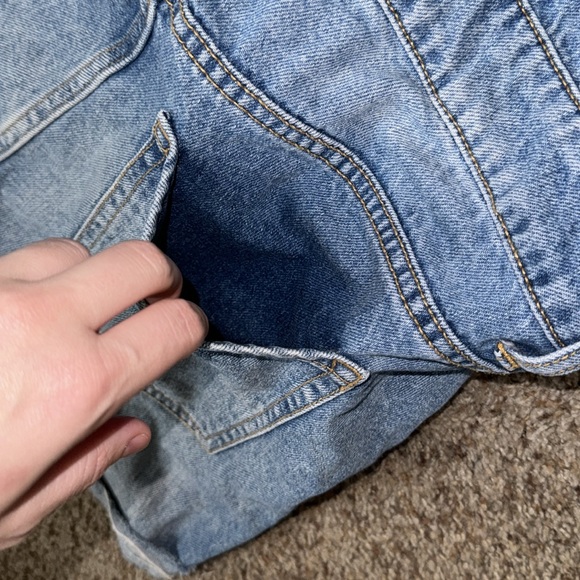 BDG Urban Outfitters Light Wash Denim Short Overalls L (8-10?) - Picture 12 of 16